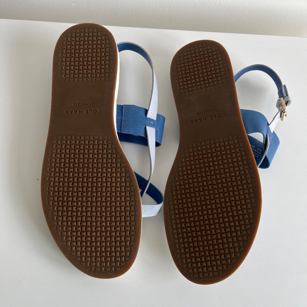 COLE HAAN Mandy Womens Leather Colorblock Thong Sandals NWOT . - Picture 6 of 7